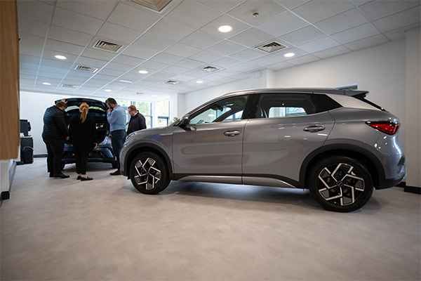 ATTO 3 in Exeter showroom BYD EV