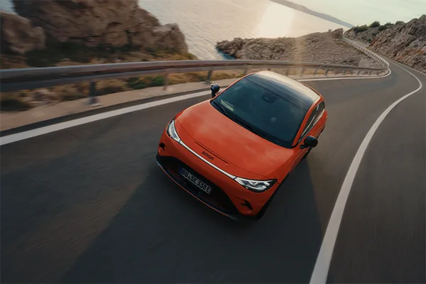 orange brabus smart #3 car